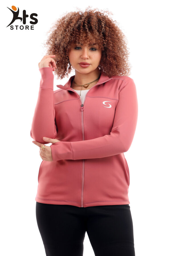⁦سويتشيرت حريمي بنصف سحاب⁩ - الصورة ⁦2⁩